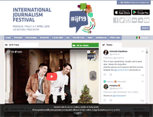 Tablet Screenshot of journalismfestival.com